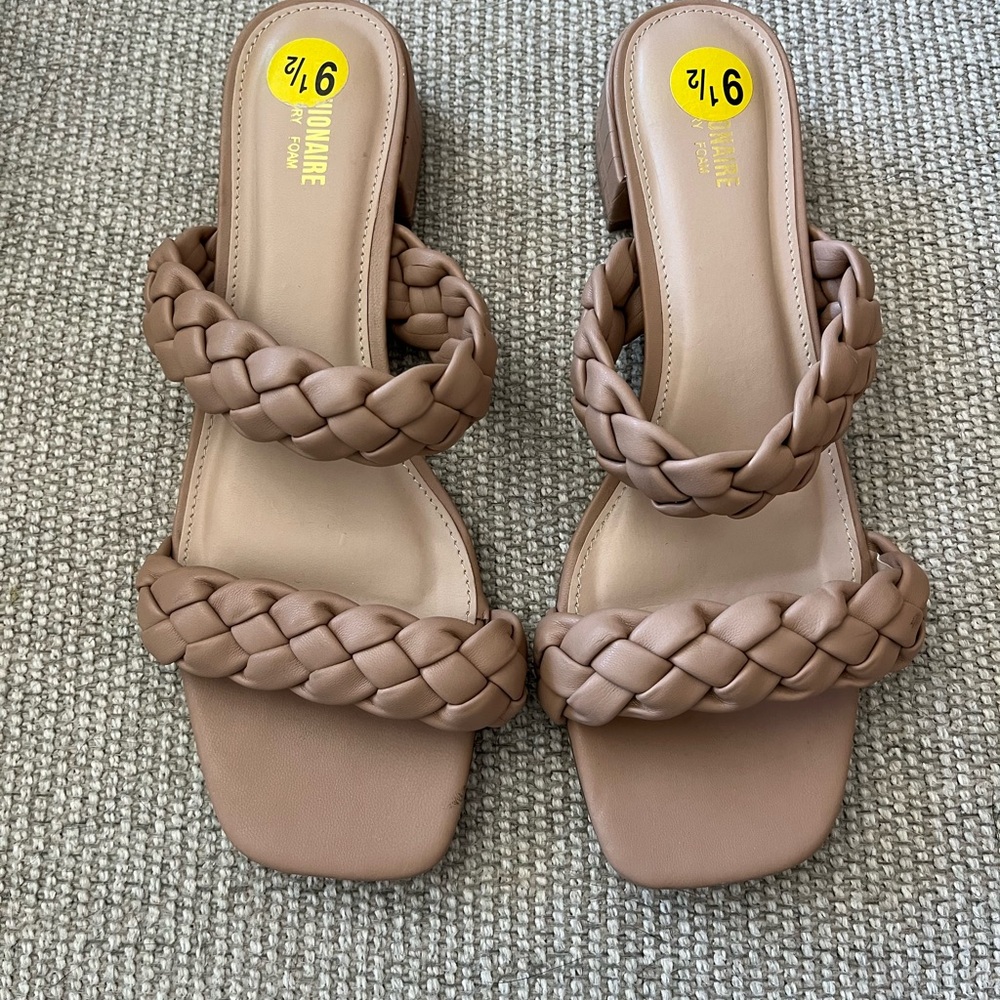 Cushionaire Tan Braided Sandals